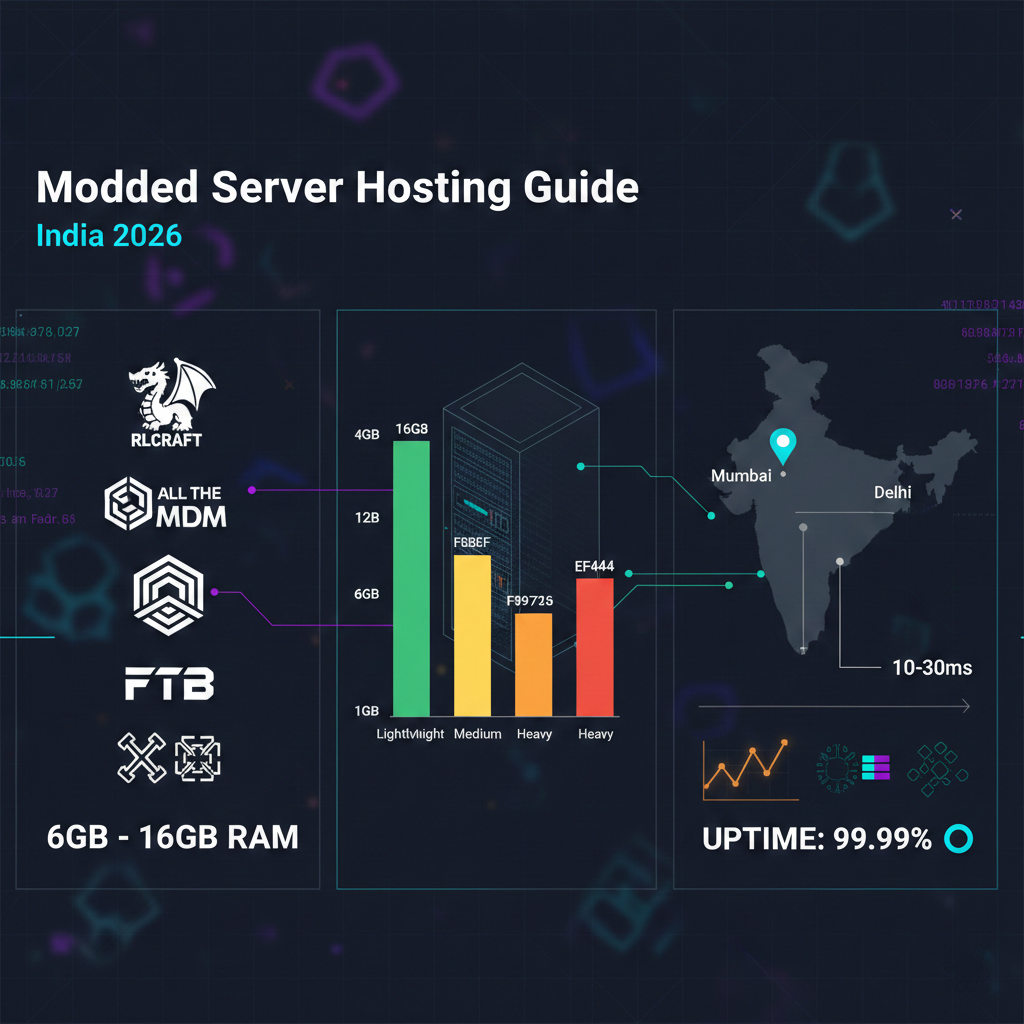 Minecraft Modded Server Hosting India (2026): Complete Setup Guide for Popular Modpacks